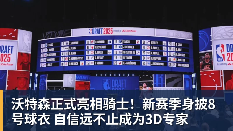 篮球下注沃特森正式亮相骑士！新赛季身披8号球衣 自信远不止成为3D专家